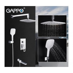 Встроенный смеситель для ванны с 3-функциями GAPPO G7117-8 FUTURA
