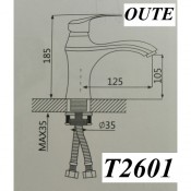 Смеситель для раковины OUTE T2601
