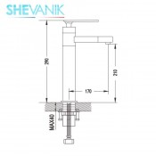 Смеситель для раковины SHEVANIK S6611F