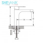 Смеситель для раковины SHEVANIK S8601