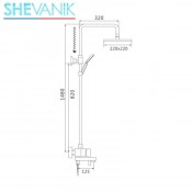 Душевая система SHEVANIK S8636