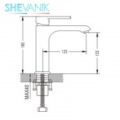 Смеситель для раковины SHEVANIK S9301