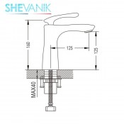Смеситель для раковины SHEVANIK S9401