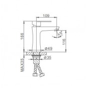 Смеситель для раковины Frap F1048