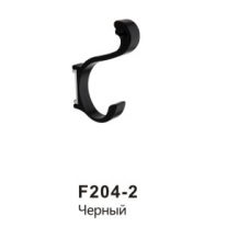 Крючок двойной цветной Frap F204-2 черный