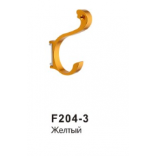 Крючок двойной цветной Frap F204-3 желтый