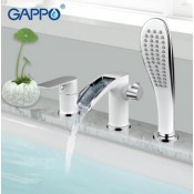 Смеситель на борт ванны водопад GAPPO G1148-8 NOAR