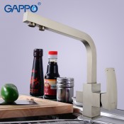 Смеситель для кухни с фильтром питьвой воды GAPPO G4307-5 сатин