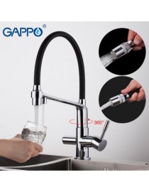 Смеситель для кухни с гибким изливом и фильтром GAPPO G4398-7 
