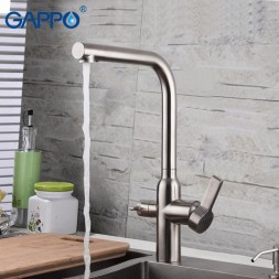 Смеситель для кухни с фильтром питьвой воды GAPPO G4399-4