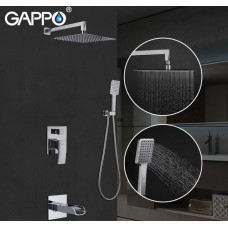 Встроенный смеситель для ванны с 3-функциями GAPPO G7107-20